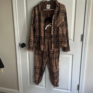 Aerie plaid pajama set / XS